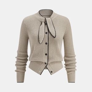 Commense Elegant Beige Women's Sweater wool blend